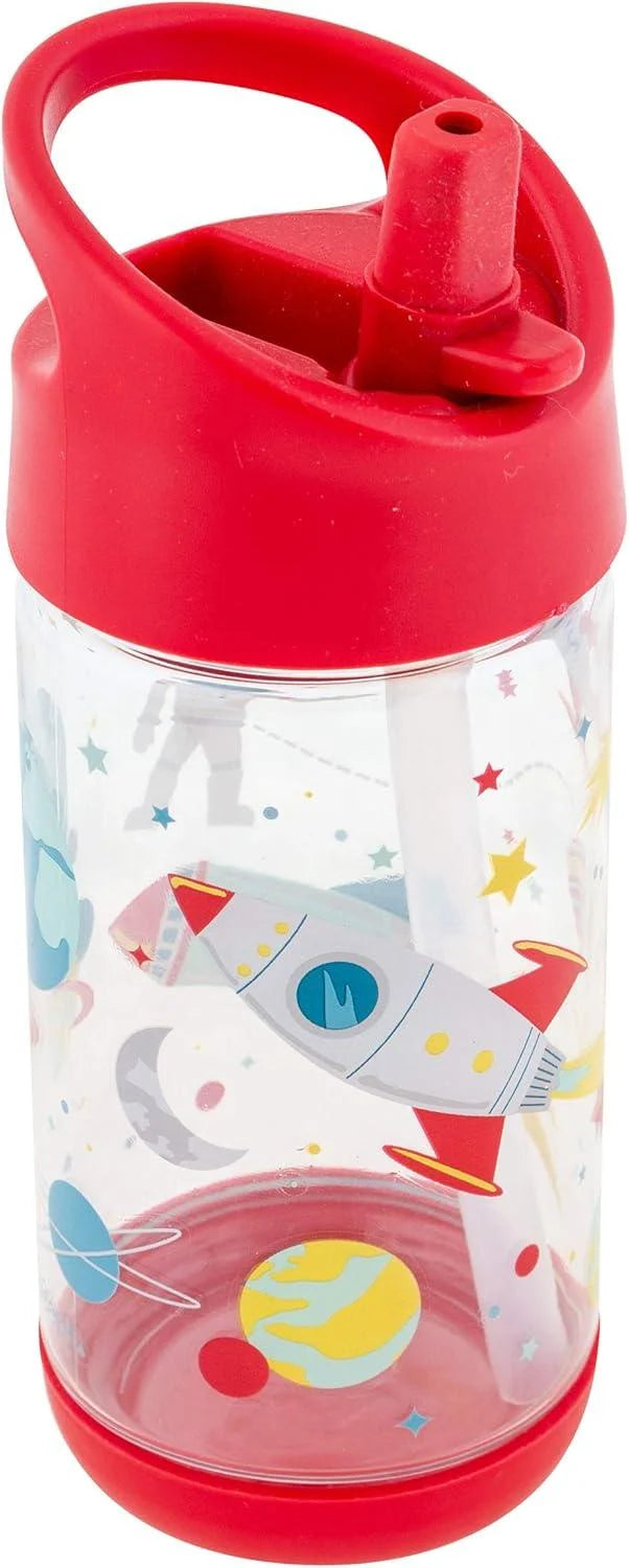 Stephen Joseph Flip Top Kids Water Bottle – Space