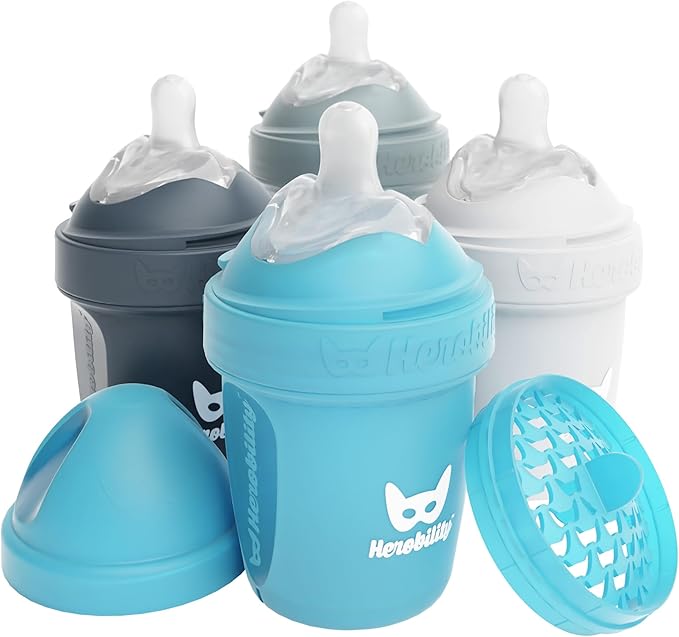 Herobility Double Anti-Colic Baby Bottles