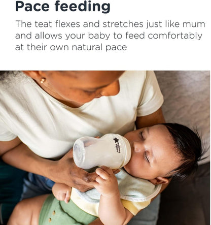 Tommee Tippee Baby Bottles, Natural Start Anti-Colic Baby Bottle with Slow Flow Breast-Like Teat