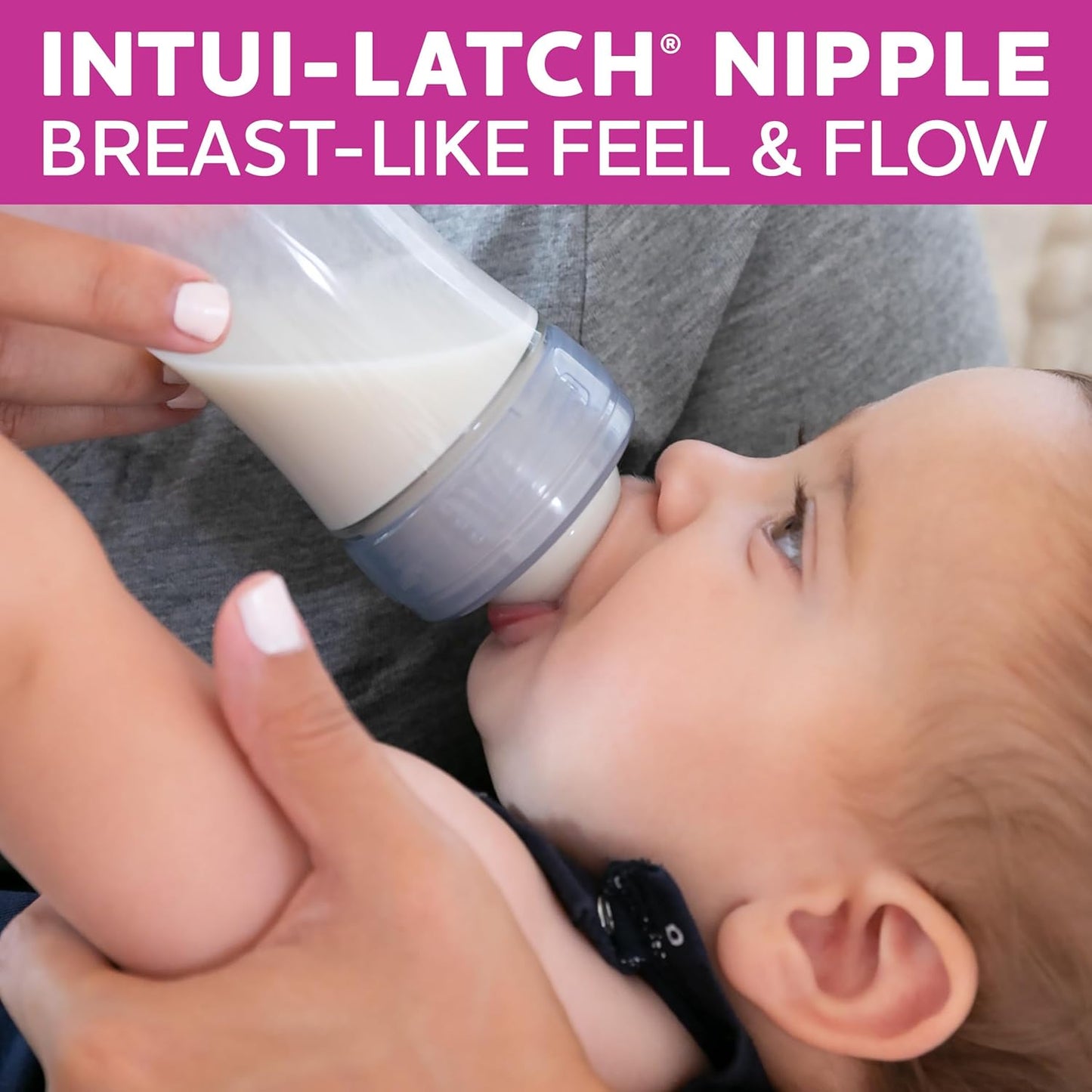 Chicco Duo 5oz. Hybrid Baby Bottle with Invinci-Glass Inside and Plastic Outside