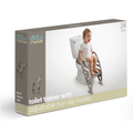 Toilet Trainer With Adjustable Non-Slip Ladder - Stone Gray