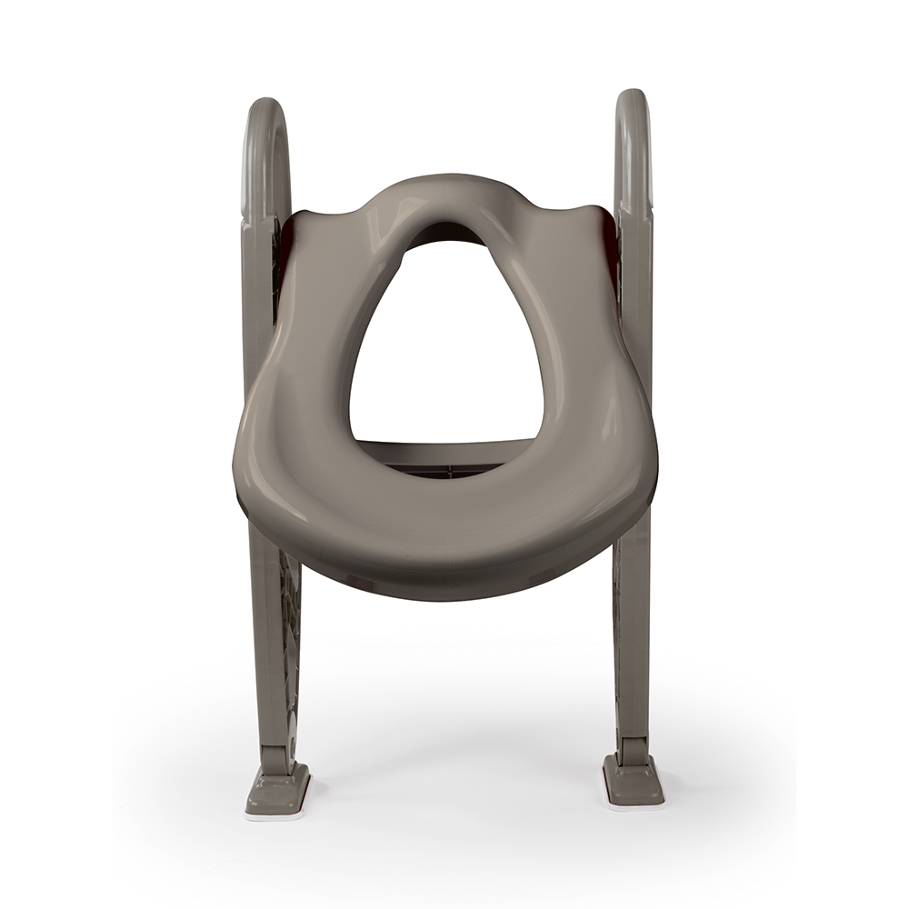 Toilet Trainer With Adjustable Non-Slip Ladder - Stone Gray