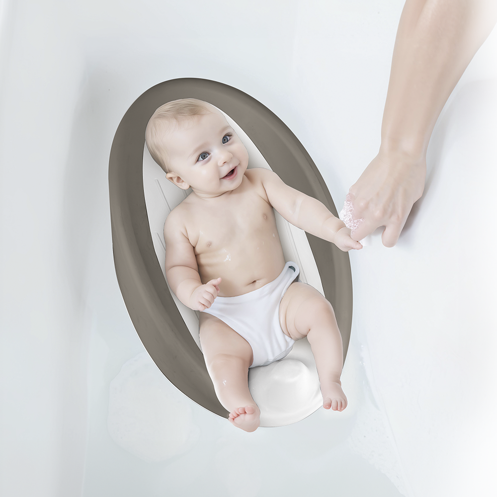 BABY BATH SUPPORT - STONE GRI -