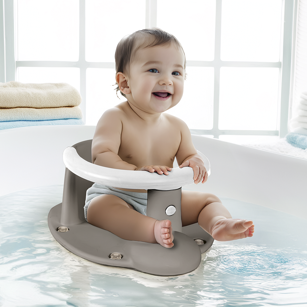 Baby Bath Seat - Stone Gray