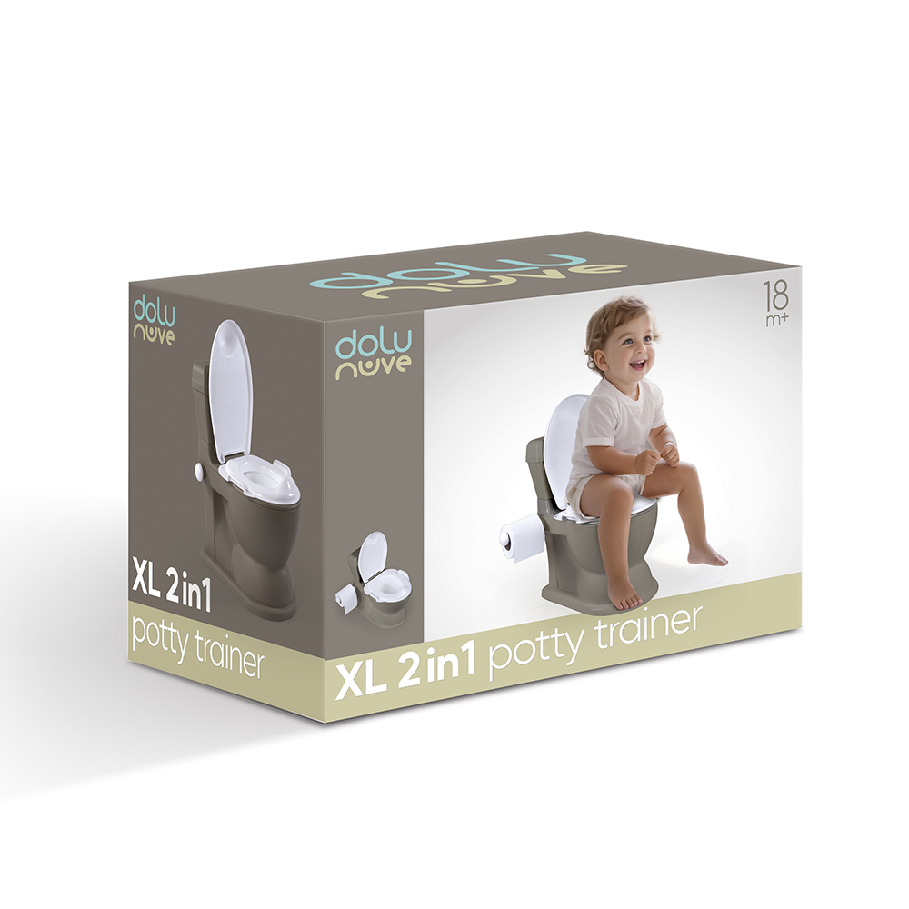 XL Educational Potty - Stone Gray
