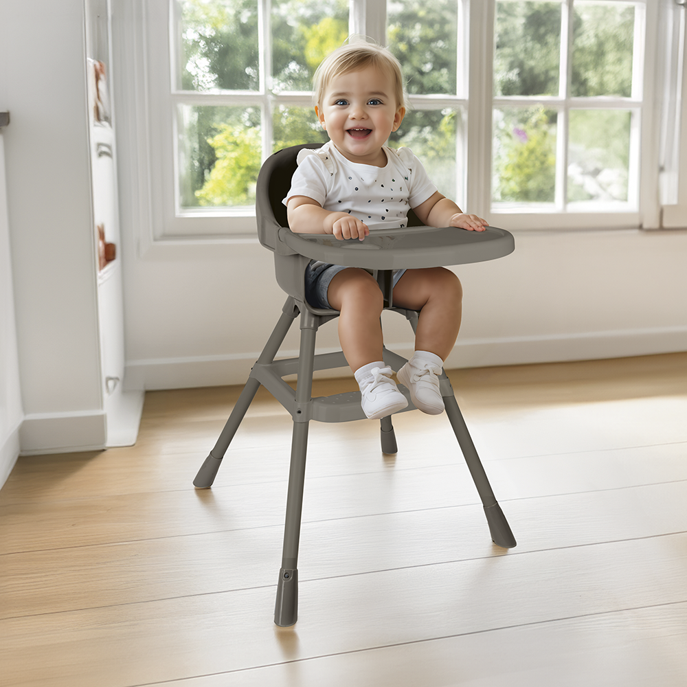 HIGH CHAIR - STONE GRAY