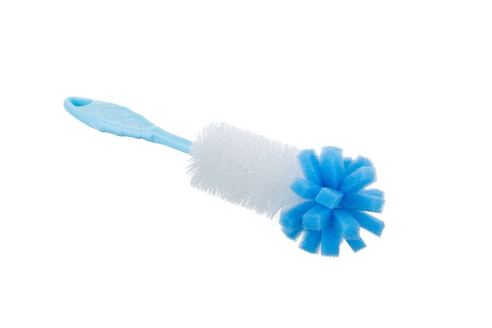 SPONGE BOTTLE CLEANING BRUSH BLUE