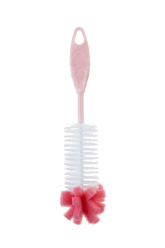 SPONGE BOTTLE CLEANING BRUSH PINK