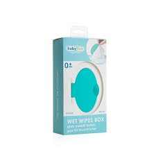 WET TOWEL BOX / TURQUISE & WHITE