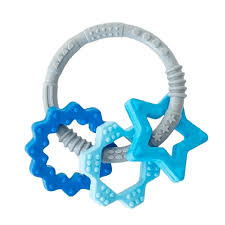 SILICON RING TEETHER / BLUE