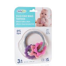 SILICON RING TEETHER / PINK