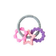 SILICON RING TEETHER / PINK