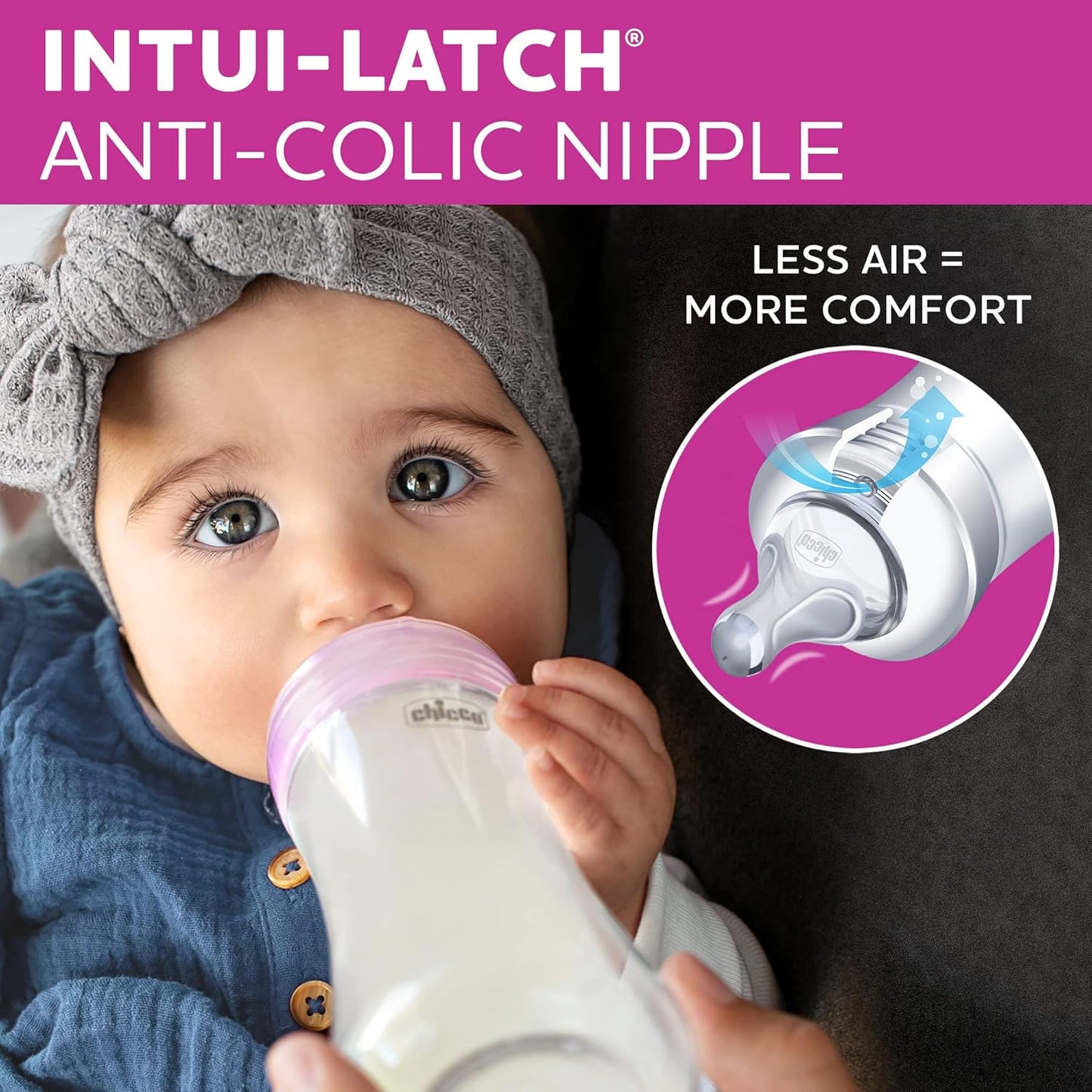 Chicco Duo 5oz. Hybrid Baby Bottle with Invinci-Glass Inside and Plastic Outside