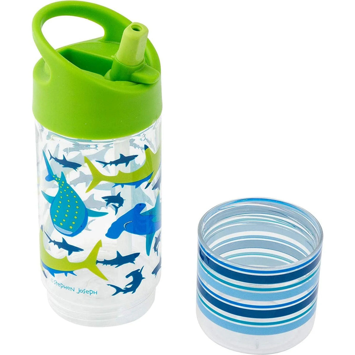 Stephen Joseph Sip & Snack Bottle with Snack Cup – Shark