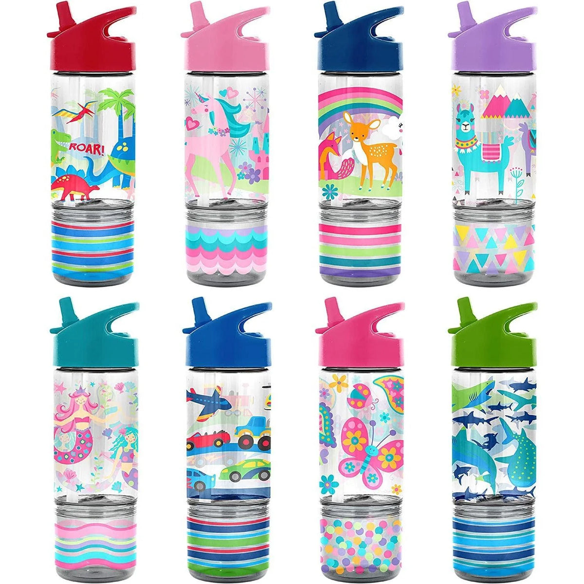 Stephen Joseph Sip & Snack Bottle with Snack Cup – Shark
