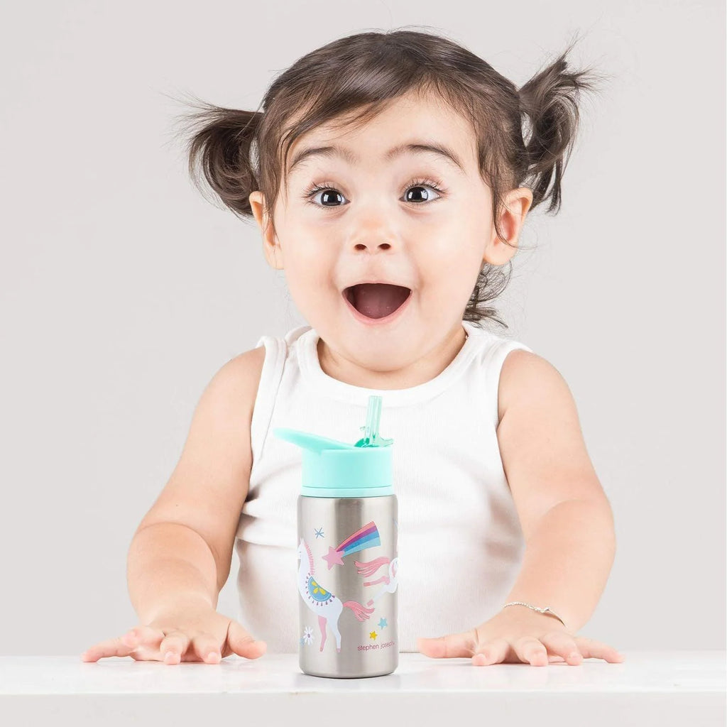 Stephen Joseph Stainless Steel Water Bottles - Unicorn, 350ml