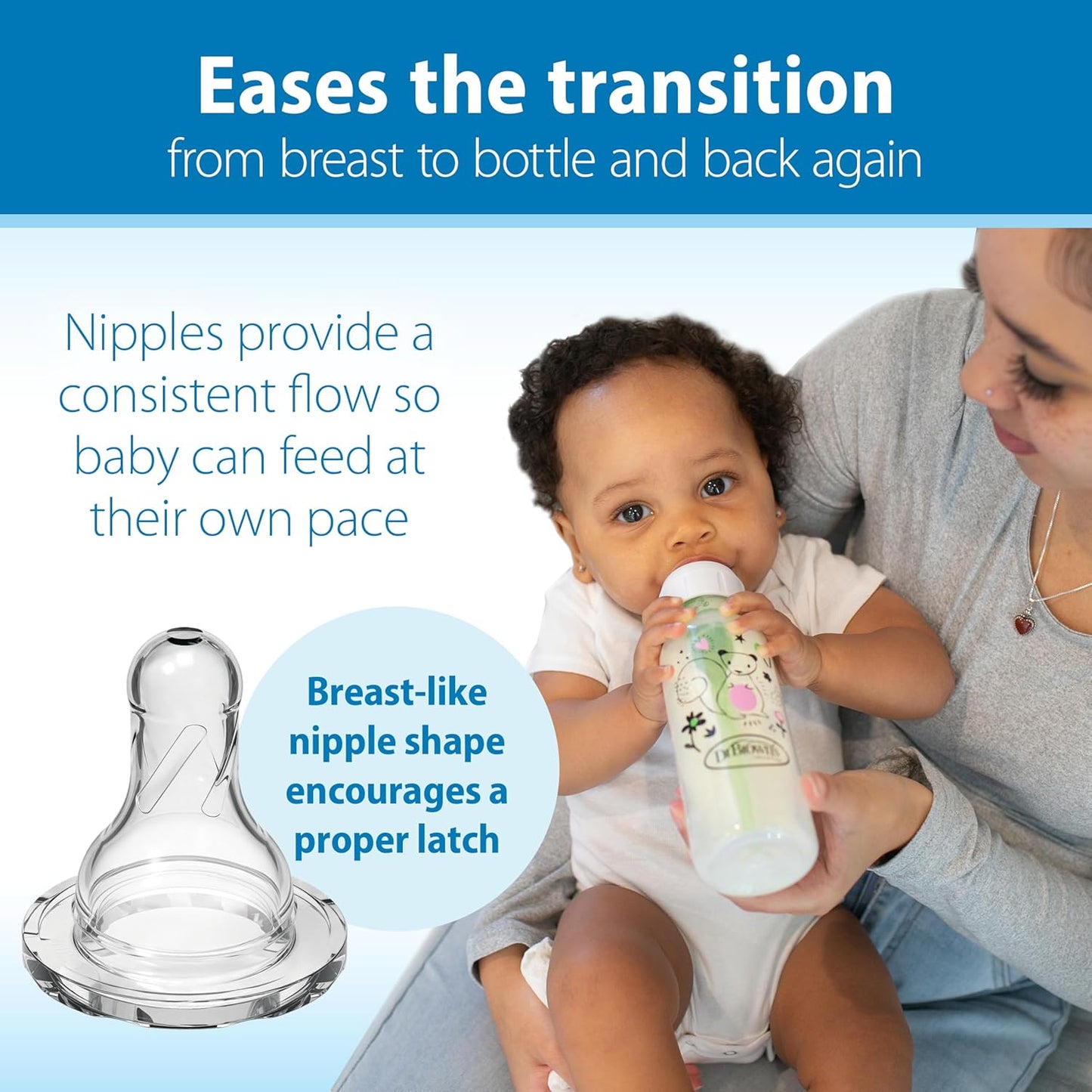 Dr. Brown's Natural Flow Anti-Colic Options+ Narrow Baby Bottle