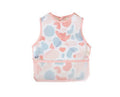 839 STAIN PROOF WEARABLE BIB / PINK PUZZLE