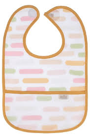 STAIN PROOF BIB PASTEL STRIPES