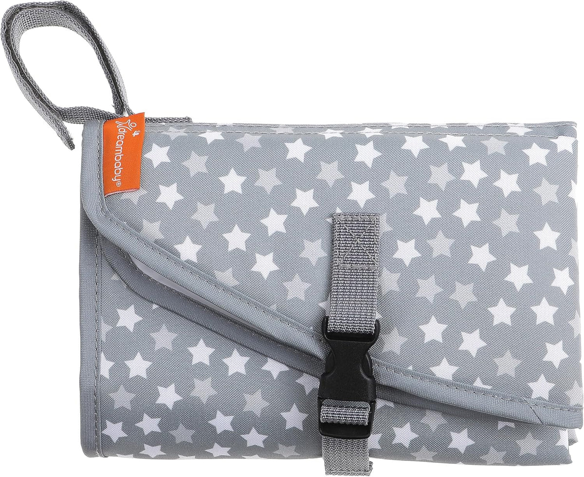 Dreambaby On-The-Go Change Mat – Grey Stars