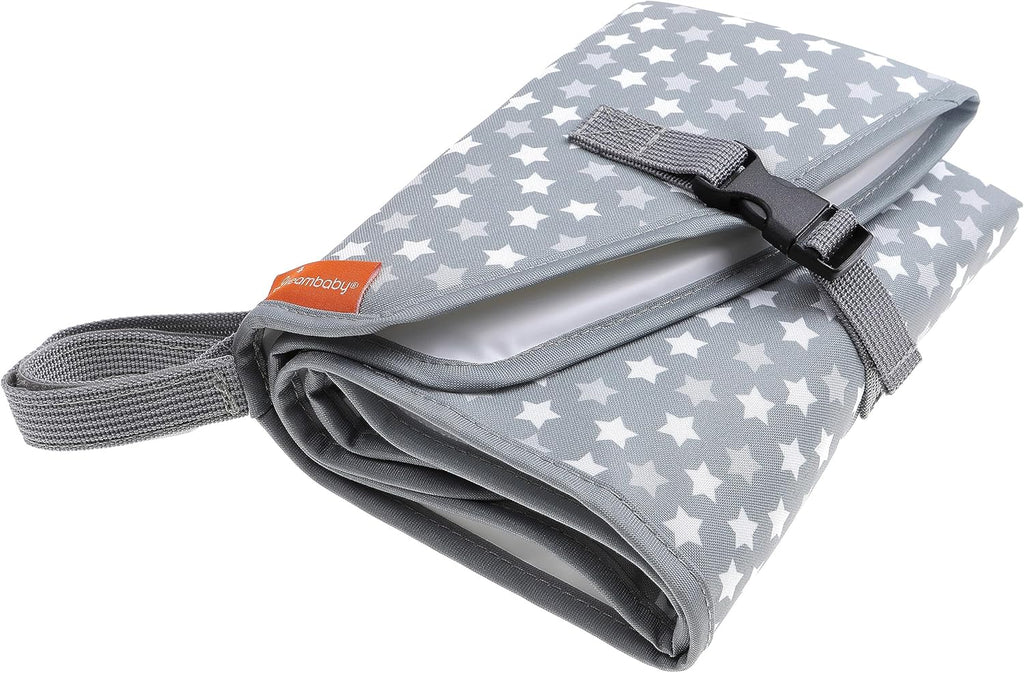 Dreambaby On-The-Go Change Mat – Grey Stars
