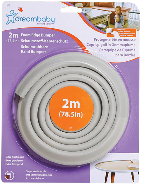 FOAM EDGE BUMPER 2 METRE ROLL - GREY