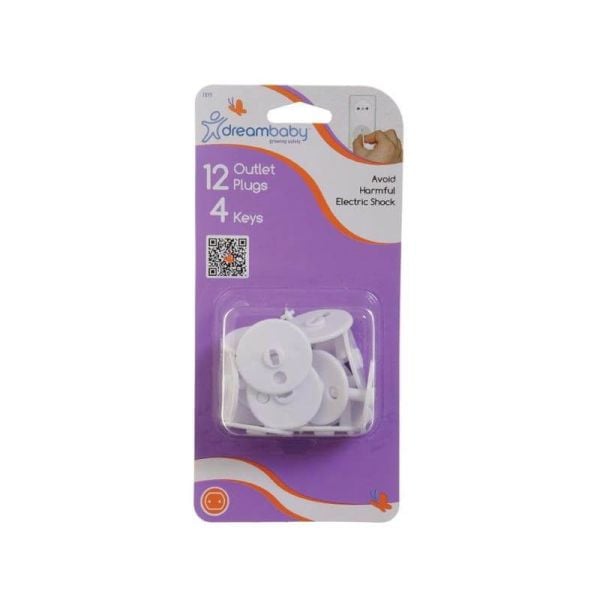 Keyed Outlet Plug 12 Plugs + 4 Keys Large