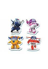 Super Wings First Puzzle 4 In1