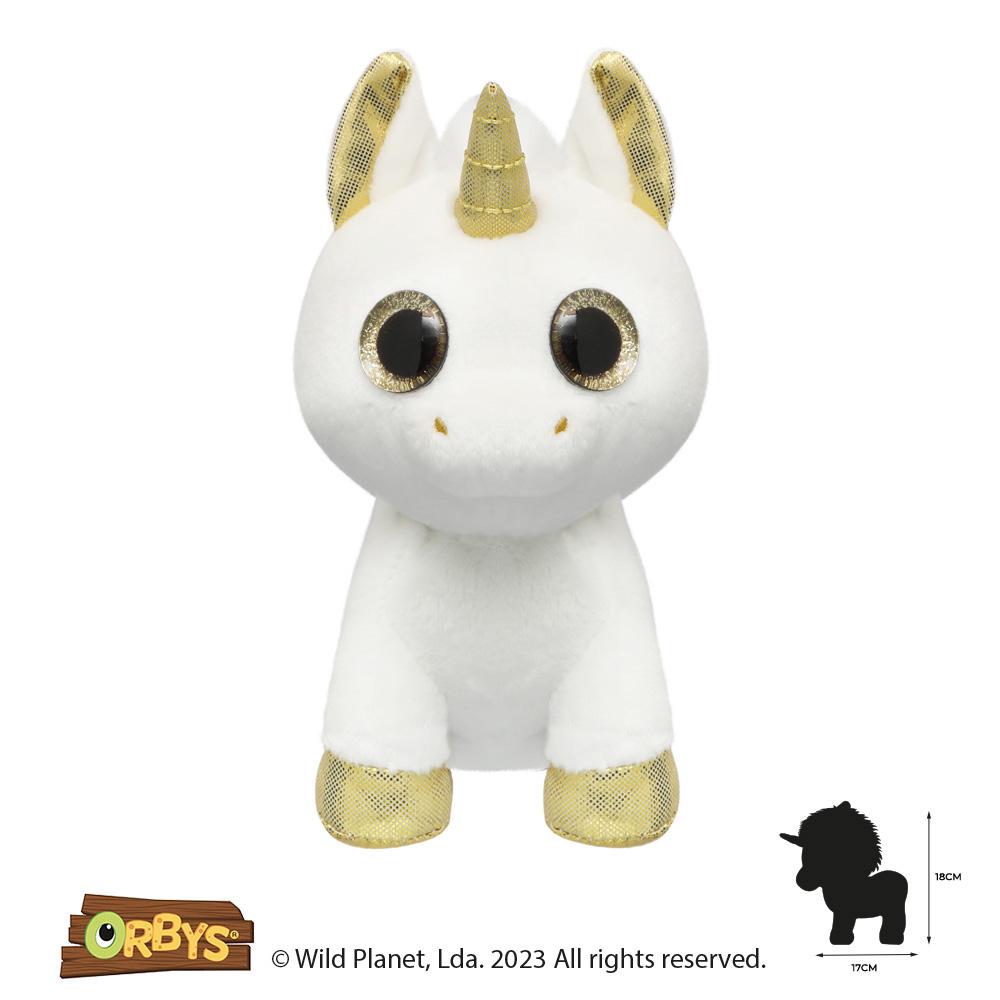 Plush Toy Gold Unicorn