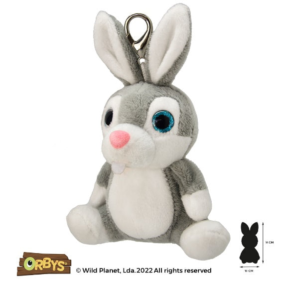 Rabbit Orbys Plush Clip