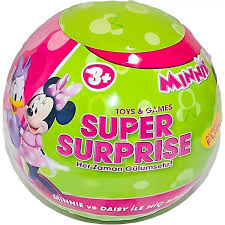 Minnie Mouse SUPER SURPRISE stand 36 Pes. Contains 4 surprise toys & games