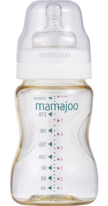 Gold Feeding Bottle 250 ml & Anti-Colic Silicone Teat Medium