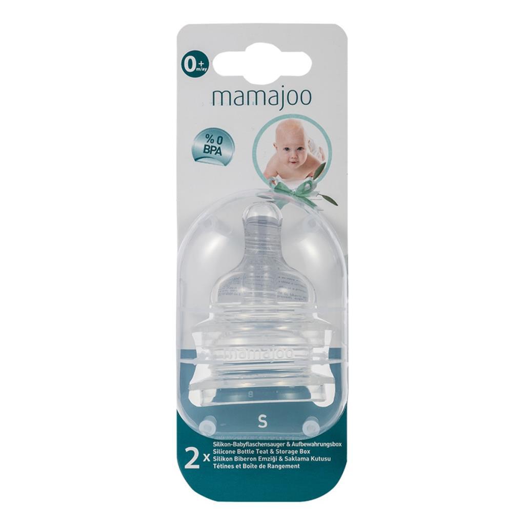 2x Anti-Colic Bottle Teats Small & Storage Box