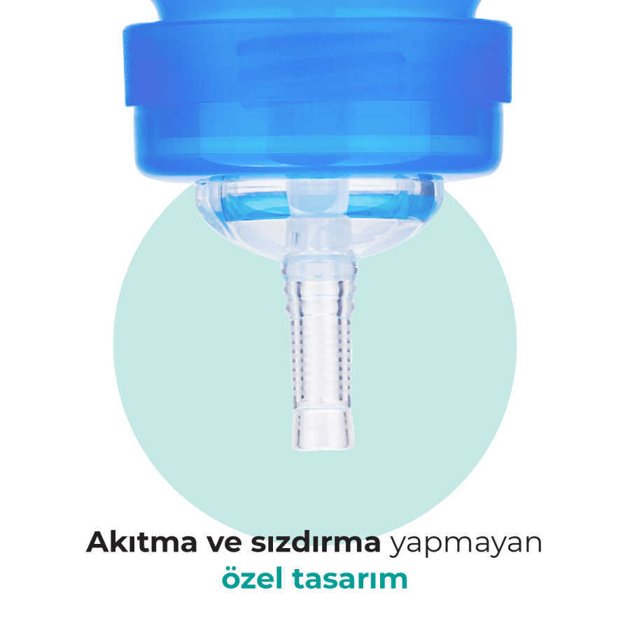 Non Spill Anti-Colic Straw Cup 270 ml Blue
