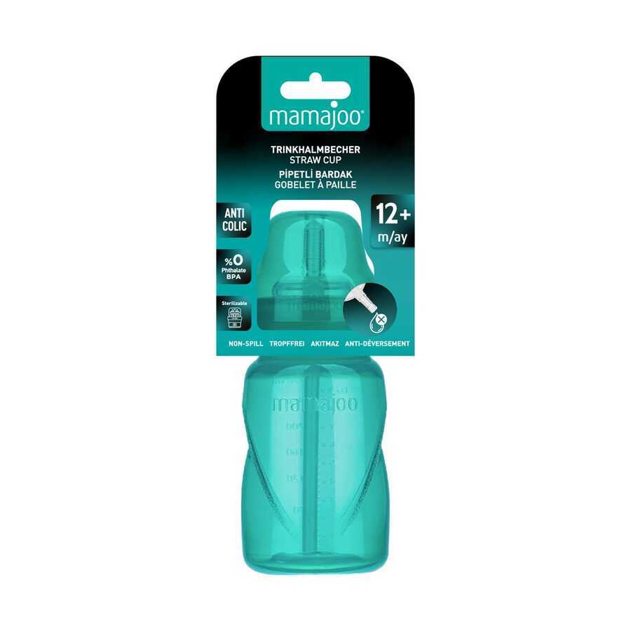 Non Spill Anti-Colic Straw Cup 270 ml Green