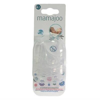 MAMAJOO 2 x ANTI-COLIC SILICONE SOFT SPOUTS & STORAGE BOX