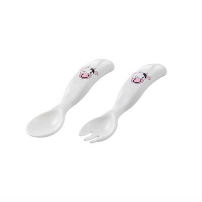 SPOON & FORK SET COW