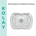 MAMAJOO 1x ORTHODONTIC SILICONE SOOTHER OWL 6M+ & STORAGE BOX