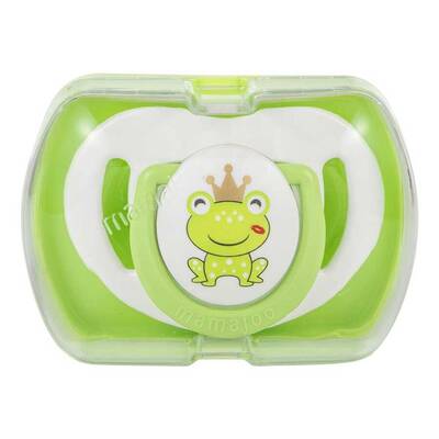 MAMAJOO 1 x ORTHODONTIC SILICONE SOOTHER 12 M + PRINCE FROG & STORAGE BOX