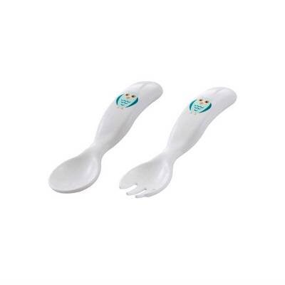 SPOON & FORK SET OWL