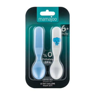 SPOONS SET ELEPHANT & BLUE