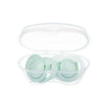 Twin Orthodontic Silicone Soothers Powder Pink 12m+ with Sterilization & Storage Box