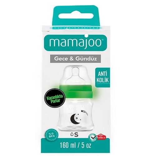 Night&Day Feeding Bottle 160 ml & Anti-Colic Silicone Teat Small