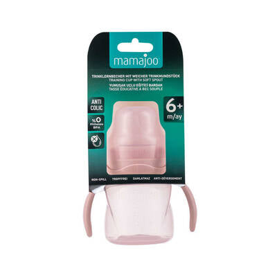 Non-Spill Training Cup 160 ml Powder Pink with Handle & Anti-Colic Soft Spout