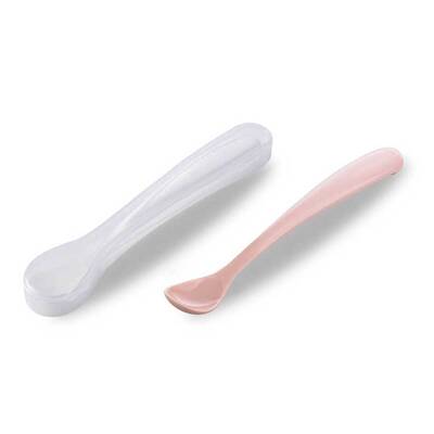 MAMAJOO 2 x FEEDING SPOONS POWDER PINK & STORAGE BOX