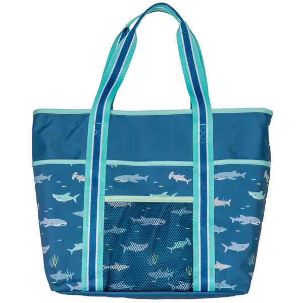 PRINTED BEACH TOTE SHARK (S21)