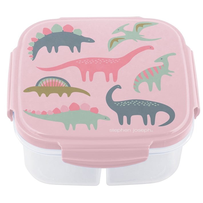 SNACK BOX WITH ICE PACK PINK DINO (F23)