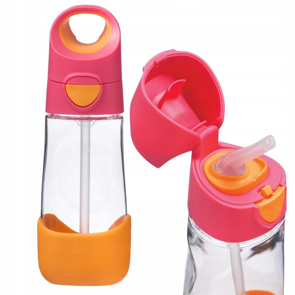b.box Tritan drink bottle 450ml - strawberry shake
