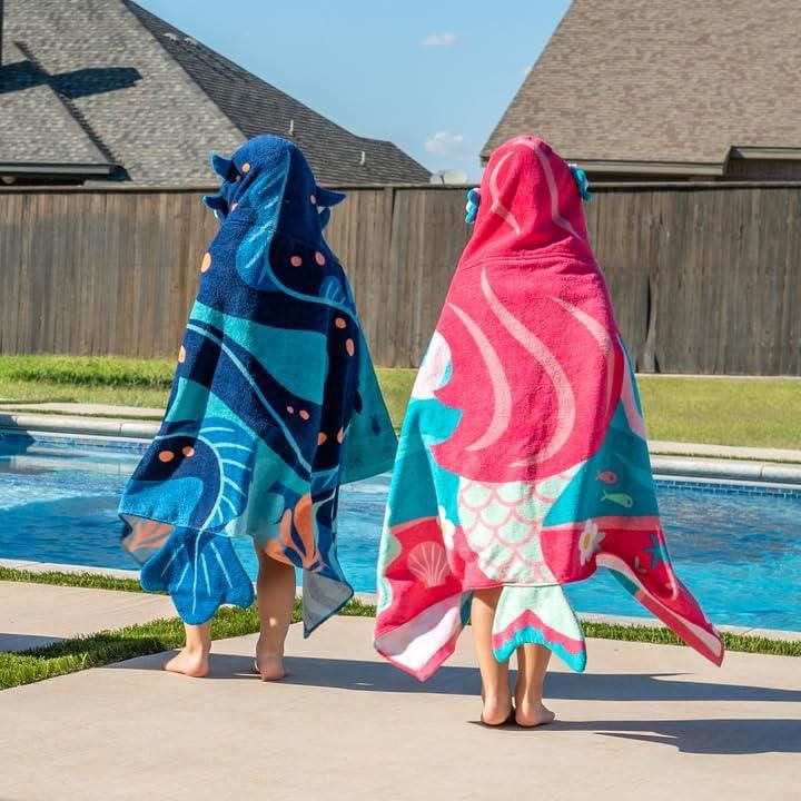 Stephen Joseph Hooded Bath & Beach Towel – Mermaid