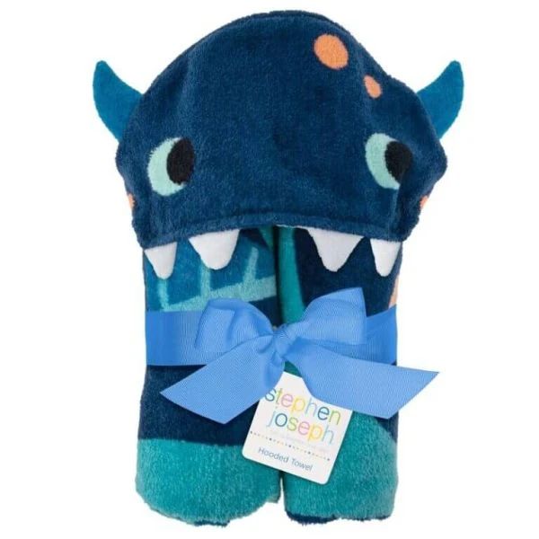 Stephen Joseph Hooded Bath & Beach Towel – Sea Monster